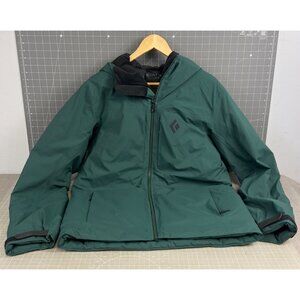 Black Diamond Mission Down Parka Men’s M Green Gore-Tex PrimaLoft Gold Insulatio